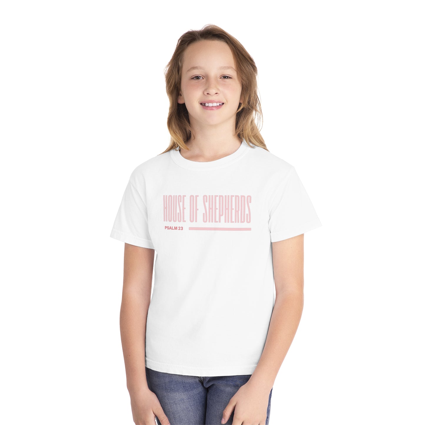 Youth Midweight Tee - House of Shepherds with Psalm 23