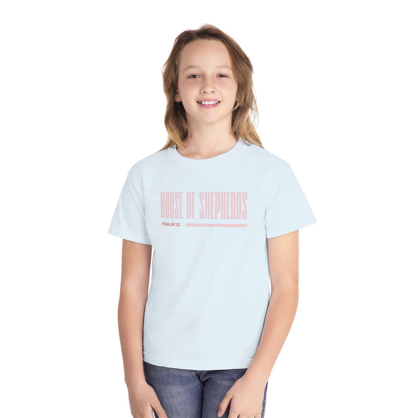 Youth Midweight Tee - House of Shepherds with Psalm 23