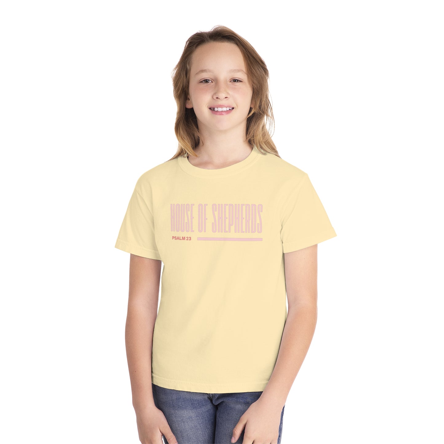 Youth Midweight Tee - House of Shepherds with Psalm 23