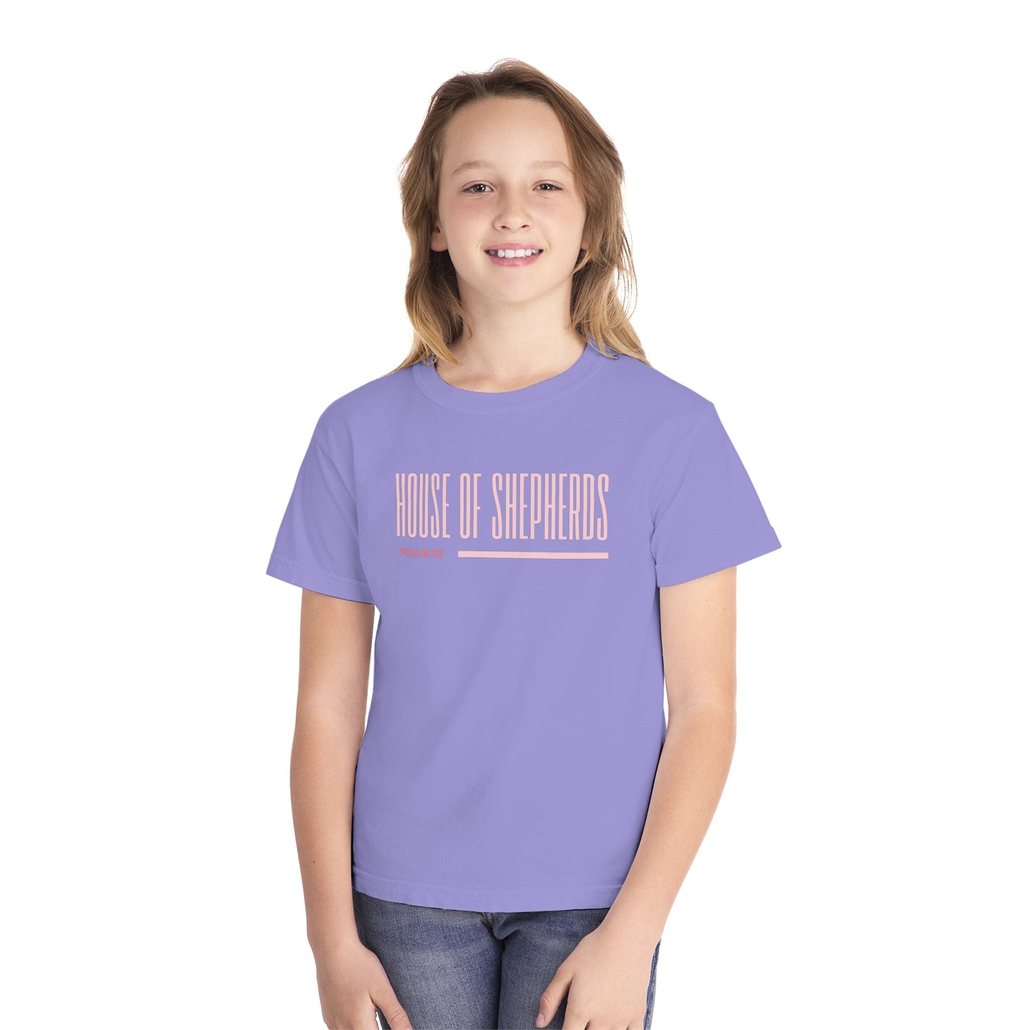 Youth Midweight Tee - House of Shepherds with Psalm 23